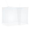 vidaXL Rede Mosquiteira para Cama 156 Mesh 3 pcs Branco Poli&eacute;ster