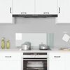vidaXL Painel anti-salpicos cozinha 100x40 cm vidro temp. transparente