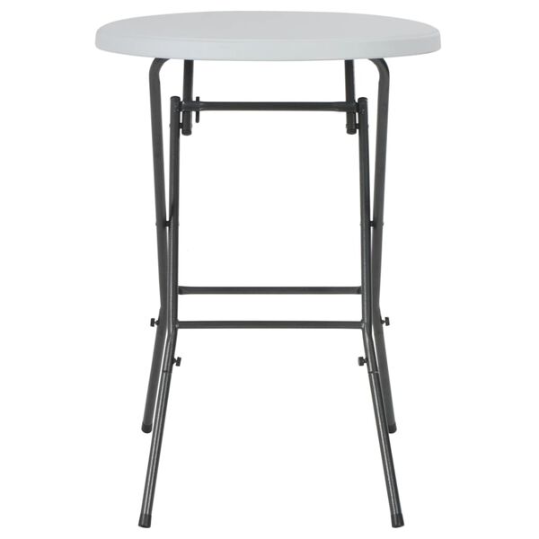 vidaXL Mesa de bar dobr&aacute;vel 80x110 cm PEAD branco