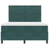 vidaXL Cama Box com colch&atilde;o Verde Escuro 160 x 200 cm tecido