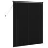 vidaXL Cortina Veneziana Manual Ajust&aacute;vel Preto 150 x 120 cm PVC