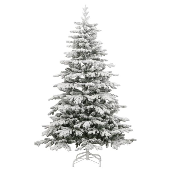 vidaXL &Aacute;rvore de Natal artificial articulada c/ flocos de neve 240 cm