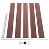 vidaXL Painel de veda&ccedil;&atilde;o para jardim 175x105 cm WPC castanho