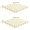 vidaXL Cadeiras de jardim dobr&aacute;veis c/ almofad&otilde;es 2 pcs ac&aacute;cia maci&ccedil;a