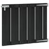 vidaXL Port&atilde;o de Jardim 100 x 80 cm WPC e Alum&iacute;nio Preto