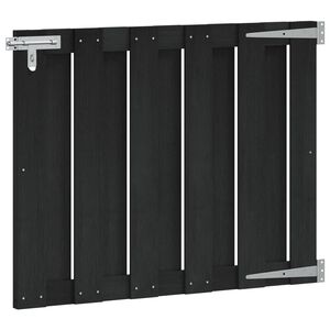 vidaXL Port&atilde;o de Jardim 100 x 80 cm WPC e Alum&iacute;nio Preto