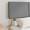 vidaXL Estrutura de Cama com Cabeceira Estofada Cinzento-claro