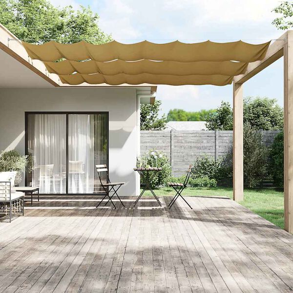 vidaXL Toldo vertical 100x1000 cm tecido oxford bege
