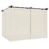 vidaXL Gazebo com cortinas 3x3 m a&ccedil;o creme