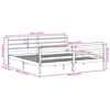 vidaXL Cama sem colch&atilde;o 180x200 cm pinho maci&ccedil;o castanho-mel