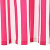 vidaXL Cortinas c/ argolas metal 2 pcs tecido 140x175 cm riscas rosa