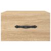 vidaXL Mesas de cabeceira parede 2 pcs 35x35x20 cm cor carvalho sonoma