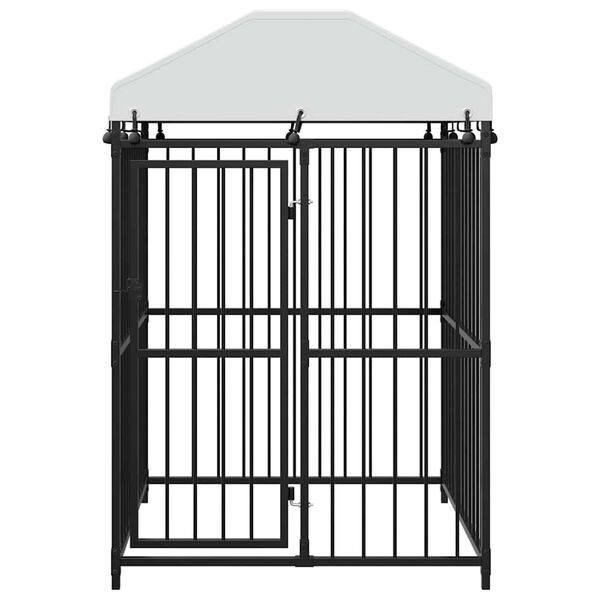 vidaXL Canil de exterior com telhado 120x120x150 cm