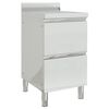 vidaXL Arm&aacute;rio de cozinha comercial com 2 gavetas 50x60x96 cm