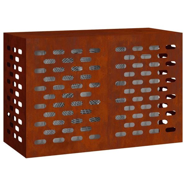 vidaXL Capa de Ar Condicionado Ferro Enferrujado 90 x 40 x 60 cm