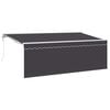vidaXL Toldo retr&aacute;til Antracite 350 x 200 cm Poli&eacute;ster e Alum&iacute;nio