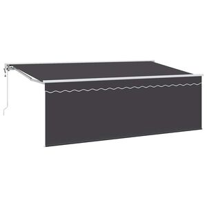 vidaXL Toldo retr&aacute;til Antracite 350 x 200 cm Poli&eacute;ster e Alum&iacute;nio