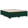 vidaXL Estrutura de cama sem colch&atilde;o 200x200 cm veludo verde-escuro
