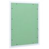 vidaXL Painel de Acesso Verde e Prata 55 x 75 cm Alum&iacute;nio e Gesso