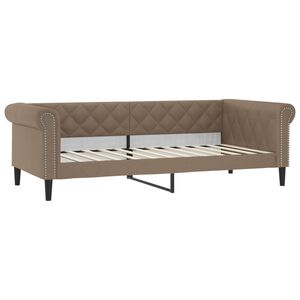 vidaXL Sof&aacute;-cama 80x200 cm couro artificial cor cappuccino