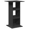 vidaXL Mesa de bar c/ arruma&ccedil;&atilde;o 60x60x102 cm derivados madeira preto