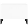 vidaXL Mesa de centro 60x50x36,5 cm derivados madeira branco brilhante