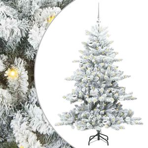 vidaXL &Aacute;rvore de Natal Articulada Artificial Branco 150 cm PVC e A&ccedil;o