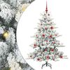 vidaXL &Aacute;rvore de Natal Articulada Artificial Branco 150 cm PVC