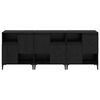 vidaXL Aparadores 3 pcs Carvalho Preto 60 x 35 x 70 cm
