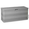 vidaXL Caixa de arruma&ccedil;&atilde;o para jardim 117x45x56 cm cinzento