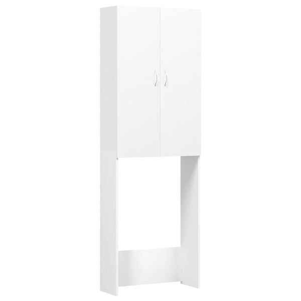 vidaXL Arm&aacute;rio m&aacute;quina de lavar roupa 64x25,5x190 cm branco