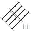 vidaXL Grade de Seguran&ccedil;a para Janela 75,5 x 60 cm A&ccedil;o Galvanizado