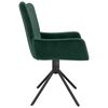 vidaXL Cadeiras de jantar giratorias 2 pcs veludo verde-escuro
