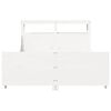 vidaXL Cama sem colch&atilde;o 140x200 cm madeira de pinho maci&ccedil;a branco