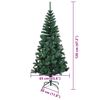 vidaXL &Aacute;rvore de Natal Artificial Pr&eacute;-iluminada Verde 120 cm