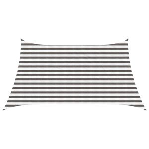 vidaXL Vela de Sombra Retangular 3/4 x 2 m HDPE Cinza Claro e Branco