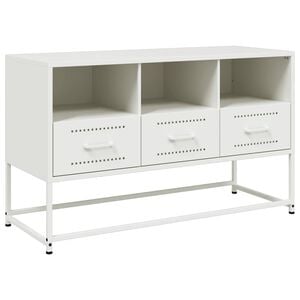 vidaXL M&oacute;vel de TV 100,5x39x60,5 cm a&ccedil;o branco