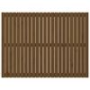 vidaXL Cabeceira de parede 146,5x3x110 cm pinho maci&ccedil;o castanho-mel