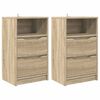 vidaXL Mesas de cabeceira 2 pcs Carvalho Sonoma 40 x 30 x 467 cm