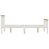 vidaXL Estrutura de cama com 4 gavetas 140x200 cm pinho maci&ccedil;o branco