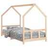 vidaXL Estrutura de cama infantil 90x190 cm madeira de pinho maci&ccedil;a