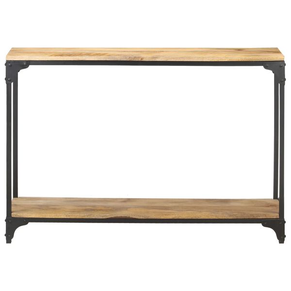 vidaXL Mesa consola 110x30x75 cm madeira de mangueira maciça