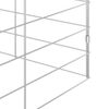 vidaXL Gaiola para Coelhos Prateado 400 x 100 x 210 cm A&ccedil;o Galvanizado
