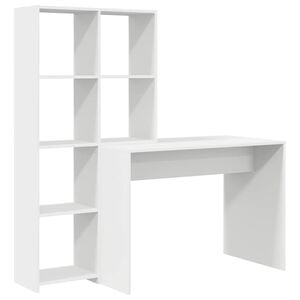 vidaXL Mesa Branco 138,5 x 55 x 143 cm Derivados de Madeira