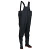 vidaXL Jardineiras com botas tamanho 41 preto
