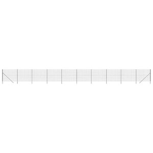 vidaXL Cerca de malha de arame 1,4x25 m a&ccedil;o galvanizado antracite