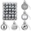 vidaXL Conjunto de Bolas de Natal 150 unid. Cinzento 3 cm Poliestireno