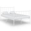 vidaXL Estrutura de cama 120x200 cm metal branco