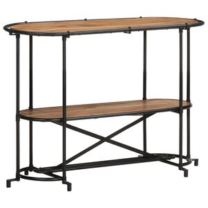 vidaXL Mesa consola 110x42x76 cm madeira de ac&aacute;cia maci&ccedil;a