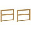vidaXL M&oacute;dulo de Bra&ccedil;os 2 pcs Branco 78,5 x 10 x 61 cm